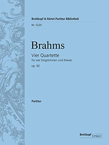 VIER QUARTETTE OP. 92 