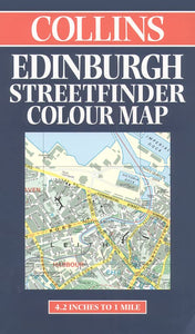 Collins Edinburgh Streetfinder Colour Map 