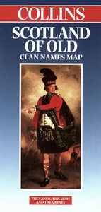 Scotland of Old Clan Names Map 