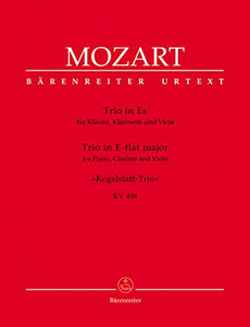 Wolfgang Amadeus Mozart-Trio K498 Kegelstatt Pno, Clar(Vln),Vla-Clarinet, 