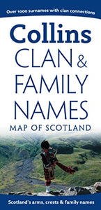 Clan and Family Names Map of Scotland 