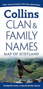 Clan and Family Names Map of Scotland 