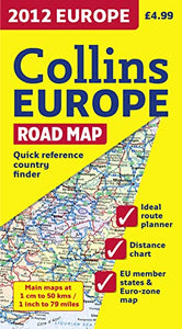 2012 Collins Europe Road Map 