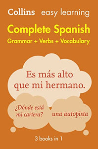 Easy Learning Spanish Complete Grammar, Verbs and Vocabulary (3 books in 1) 