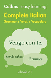 Easy Learning Italian Complete Grammar, Verbs and Vocabulary (3 books in 1) 