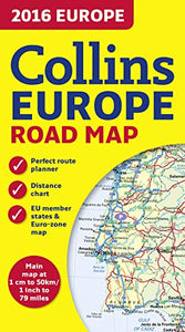 2016 Collins Map of Europe 