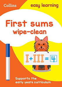 First Sums Age 3-5 Wipe Clean Activity Book 