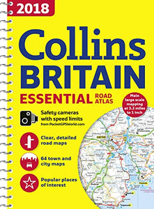 2018 Collins Essential Road Atlas Britain 