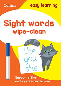 Sight Words Age 3-5 Wipe Clean Activity Book 