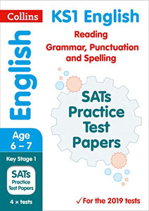 KS1 English Reading, Grammar, Punctuation and Spelling SATs Practice Test Papers 