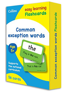 Common Exception Words Flashcards 