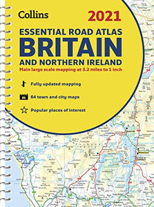 GB Road Atlas Britain 2021 Essential 