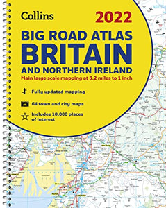 2022 Collins Big Road Atlas Britain 