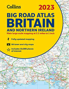 2023 Collins Big Road Atlas Britain and Northern Ireland 