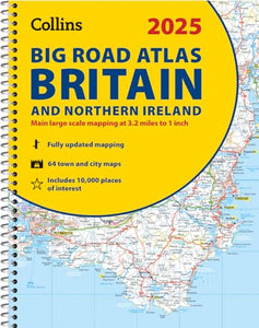 2025 Collins Big Road Atlas Britain and Northern Ireland 