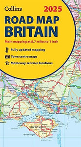 2025 Collins Road Map of Britain 