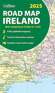 2025 Collins Road Map of Ireland 