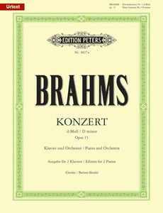 Brahms: Piano Concerto No. 1 in D minor Op.15 (Piano Duet) (EP9827A): Für 2 Klaviere zu vier Händen (Edition Peters) 