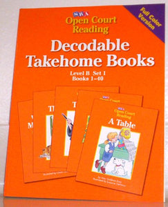 Open Court Phonemic Awareness and Phonics Kit: Takehome Level 1 Set 1, Book 1 Color, 1 workbook of 40 stories, Grade 1 