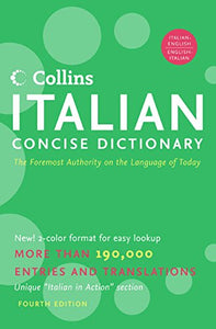 Collins Italian Concise Dictionary, 4e 