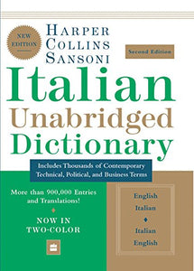 Harpercollins Sansoni Italian Dictionary: English-Italian, Italian-English 