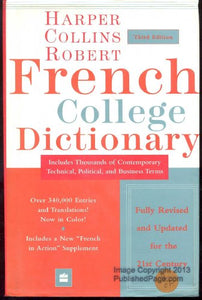 HarperCollins Robert French College Dictionary, 3e 