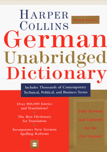 HarperCollins German Unabridged Dictionary, 4th Ed. 