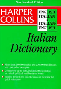 HarperCollins Italian Dictionary New Standard Edition 