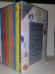 Charming Classics 6 Books Collection: Alice In Wonderland, The Wizard of Oz, A Little Princess, The Secret Garden, & Anne of Green Gables, (Includes one Bracelet with four Charms) 