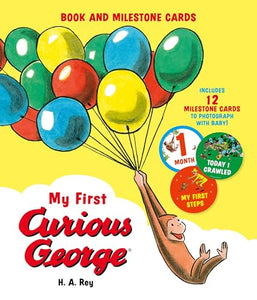 My First Curious George (Book and Milestone Cards) 