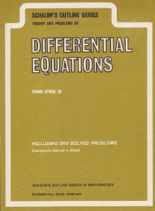 Schaum's Outline of Differential Equations 