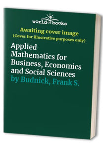 Applied Mathematics for Business, Economics and Social Sciences 