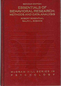 Essentials of Behavioral Research: Methods and Data Analysis 