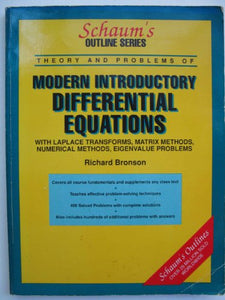 Schaum's Outline of Theory and Problems of Differential Equations 