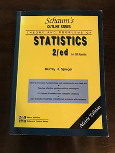 Schaum's Outline of Theory and Problems of Statistics 