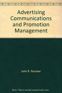 Advertising Communications and Promotion Management 