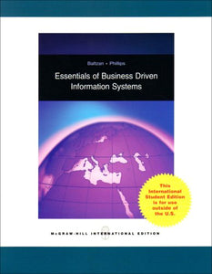 Essentials of Business Driven Information Systems 