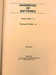 Handbook of Batteries 