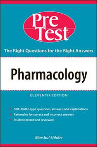 Pharmacology: PreTest Self-Assessment & Review 