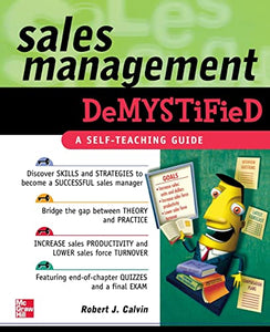 Sales Management Demystified 