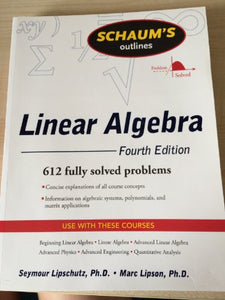 Schaum's Outline of Linear Algebra Fourth Edition 