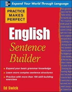 Practice Makes Perfect English Sentence Builder 