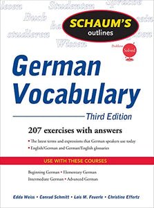 Schaum's Outline of German Vocabulary, 3ed 