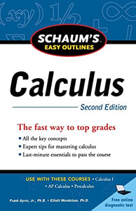 Schaum's Easy Outline of Calculus, Second Edition 