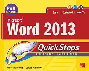 Microsoft® Word 2013 QuickSteps 