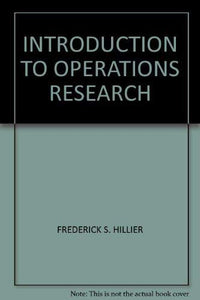 Introduction to Operations Research 