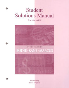 Student Solutions Manual to accompany Investments 