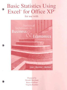 Basic Statistics Using Excel to Accompany Statistical Techniques in Business and Economics 