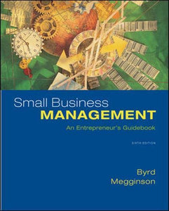 Small Business Management: An Entrepreneur's Guidebook 