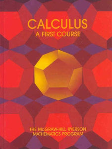 Calculus First Course 